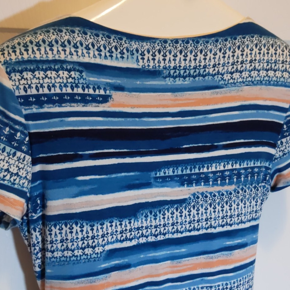 Est. 1946 Blue And Peach Colored Dress, Size M - Picture 5 of 7